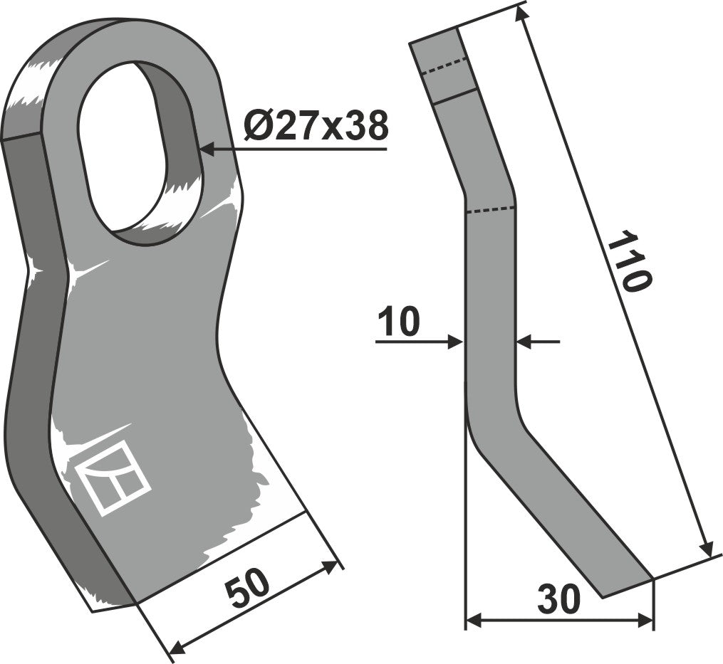 Flail 110x60mm