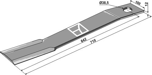 Mover-blade 710mm