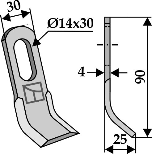 Y-Blade 90x30mm