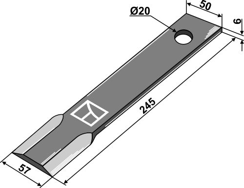 Mover-blade 245mm