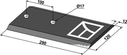 Counter-blade 290mm