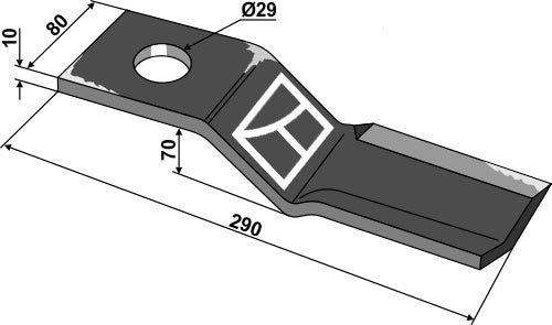 Blade 290x80mm, left