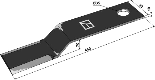 Flail 440x80mm