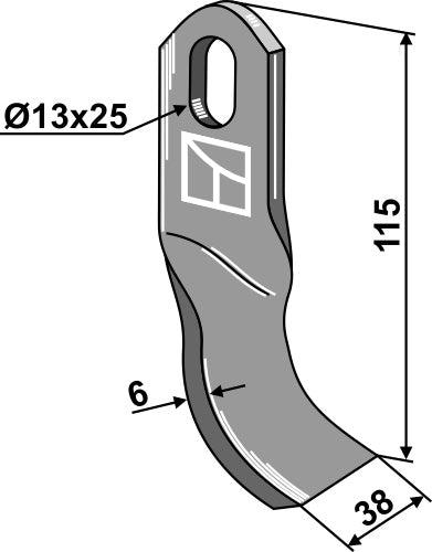 Flail 115x38mm