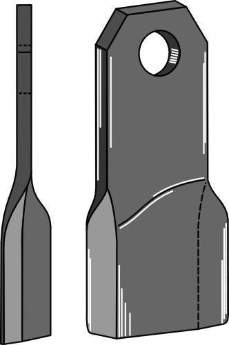Comminution blade 200x70mm, right model