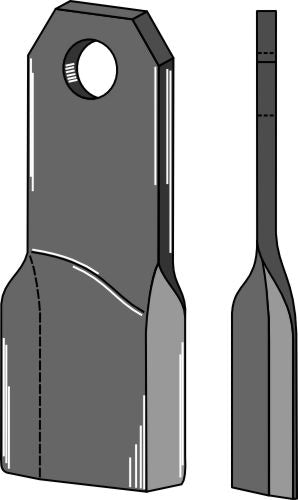 Comminution blade 225x70mm, left model