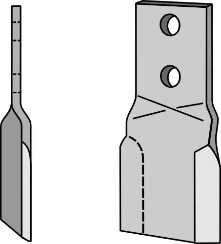 Flail 195x75mm, left
