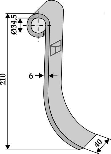 Flail 210x40mm