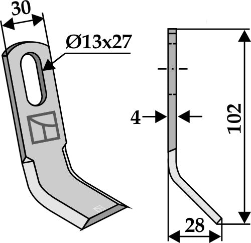Y-blade 102x30mm