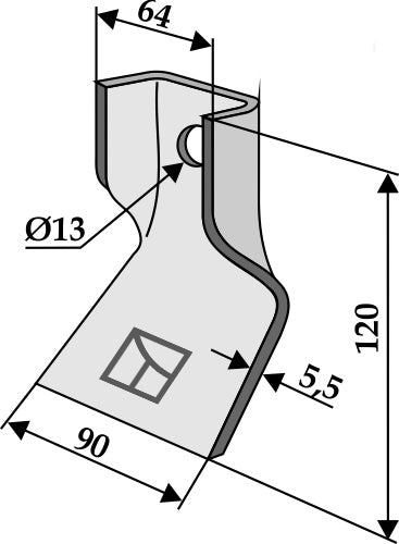 Blade 120x64mm