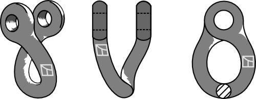 Twisted shackle