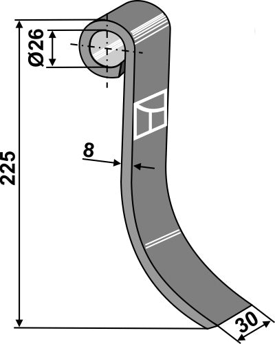 Flail 225x30mm