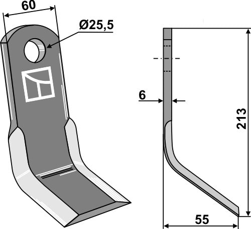 Y-blade 213x60mm