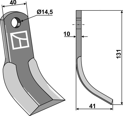 Y-blade 135x40mm