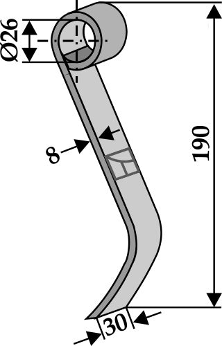 Flail 190x30mm