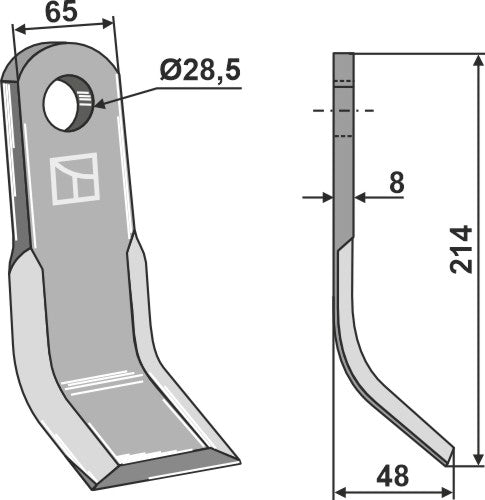 Y-blade 214x65mm