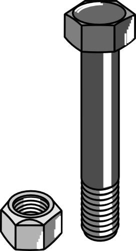 Hexagon Bolt M10x1,5x80 with self-locking nut