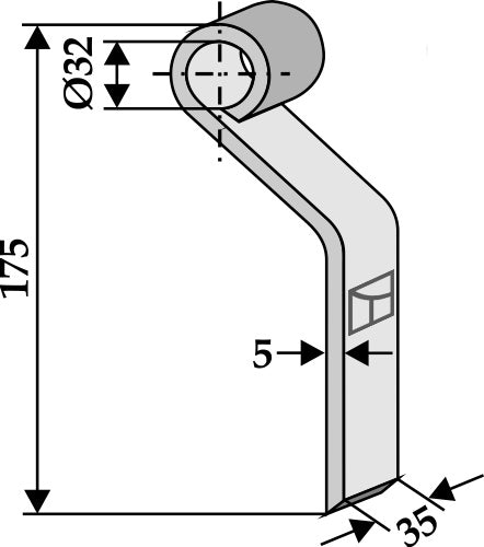 Flail 175x35mm