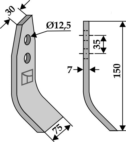 Blade 150x75mm