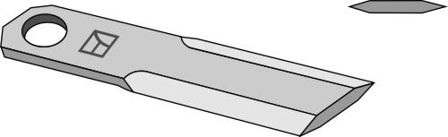 Straw chopper flail blade