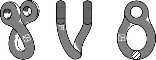 Twisted shackle
