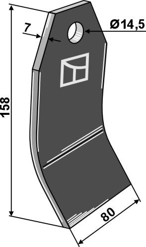 Blade 158x80mm