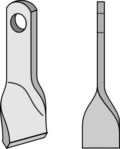 Twisted blade 140x40mm
