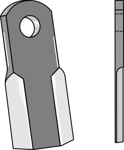 Straight blade 132x40mm