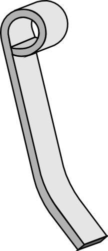 Central flail 200x34mm