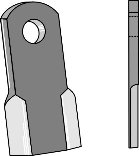 Straight blade 125x45mm