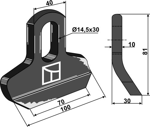 Flail 81x40mm