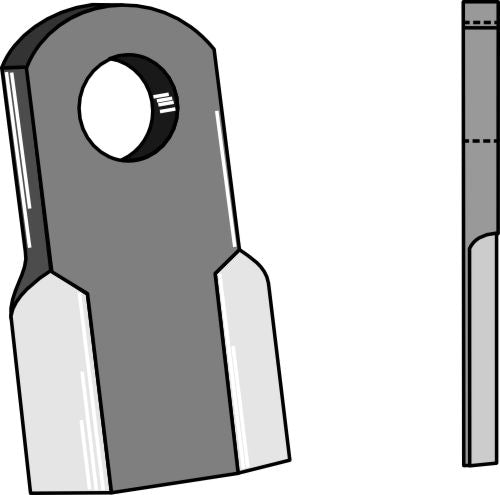Straight blade 130x50mm