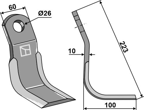 Y-blade 223x60mm