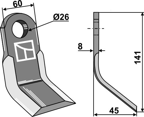 Y-blade141x60mm