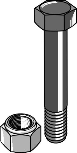 Hexagon Bolt M12x1,25x60 with self-locking nut