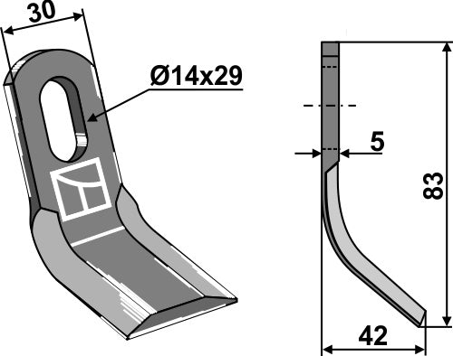 Y-Blade 83x30mm