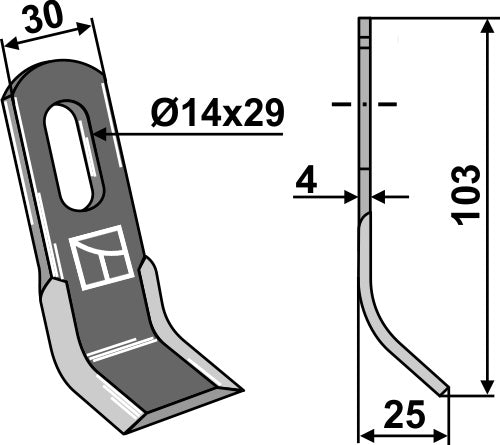 Y-blade 103x30mm