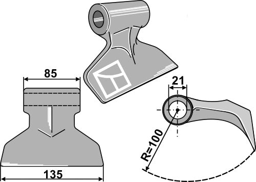Pruning hammer 135x85mm
