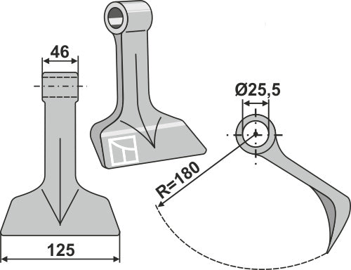Pruning hammer 125x46mm