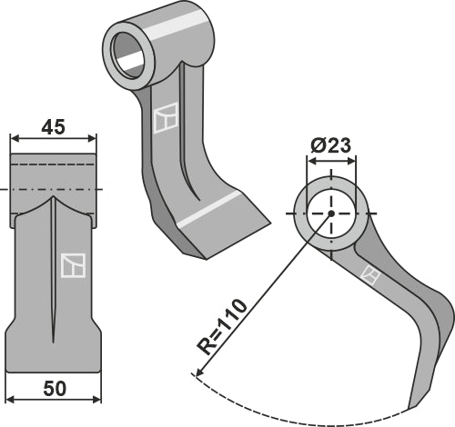 Pruning hammer 50x45mm