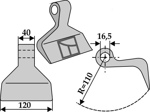 Pruning hammer 120x40mm