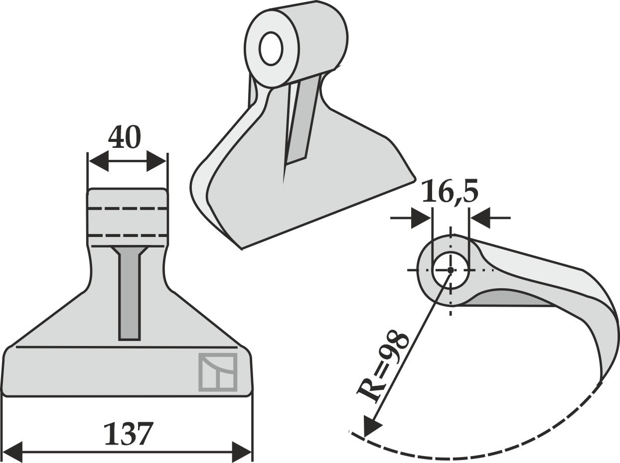 Pruning hammer 137x40mm