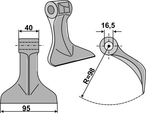 Pruning hammer 95x40mm