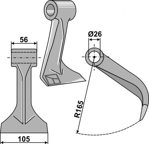 Pruning hammer 105x56mm