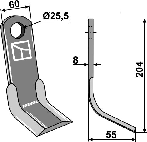 Y-blade 204x60mm