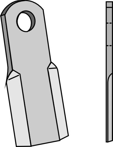 Straight blade 195x60mm