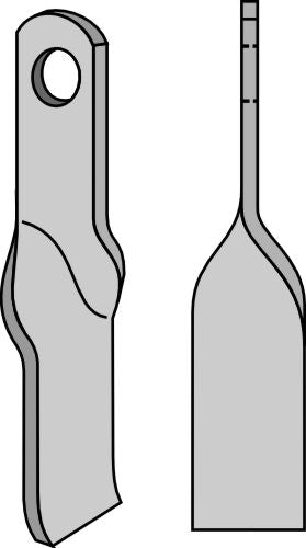 Twisted blade 195x50mm
