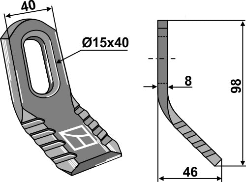 Y-blade 98x40mm