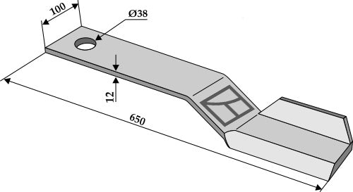 Mover-blade 650mm - left