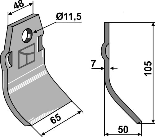 Blade 105x65mm